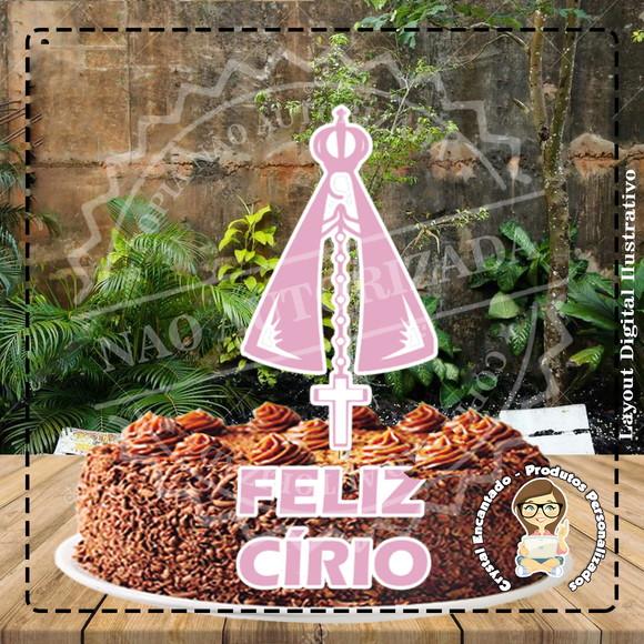 Topo de Bolo Feliz Cirio - Ref 4884 Arquivo Digital