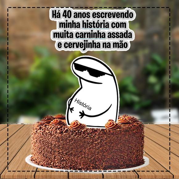 Topo de Bolo Flork - Ref 4993 Arquivo Digital