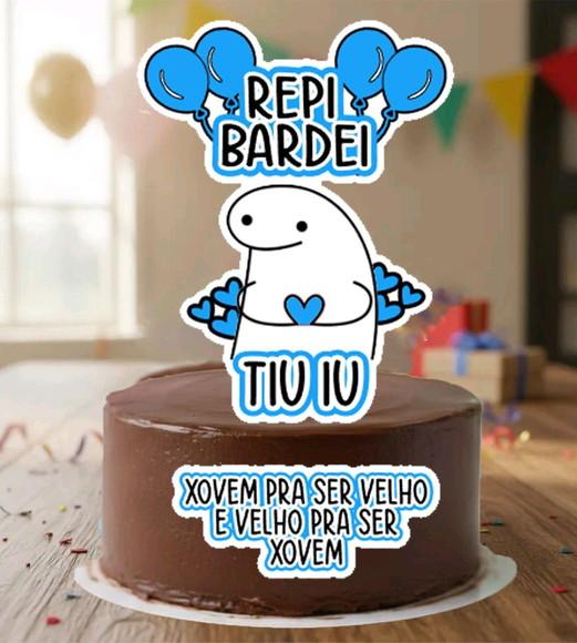 Topo de Bolo Flork Xovem Masculino - 7131 Arquivo Digital