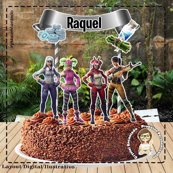 TOPO DE BOLO FORTNITE 4 - REF 2234 ARQUIVO DIGITAL