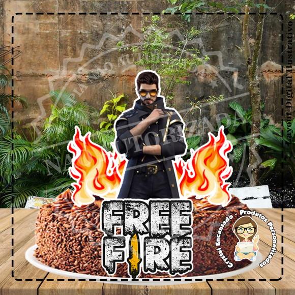 TOPO DE BOLO FREEFIRE - REF 2907 ARQUIVO DIGITAL
