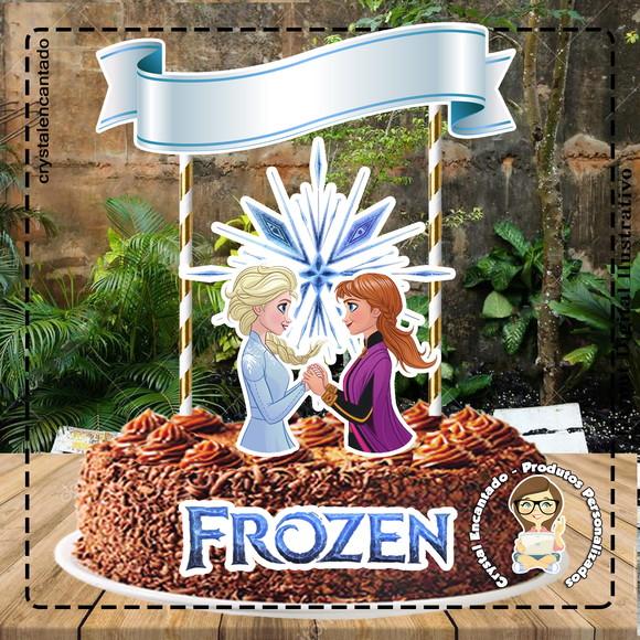 TOPO DE BOLO FROZEN - REF 1790 ARQUIVO DIGITAL
