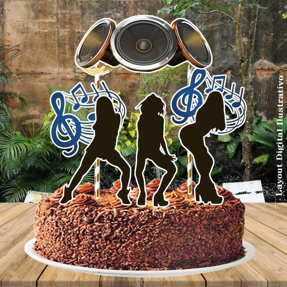 Topo de Bolo Funk - 0813 Arquivo Digital