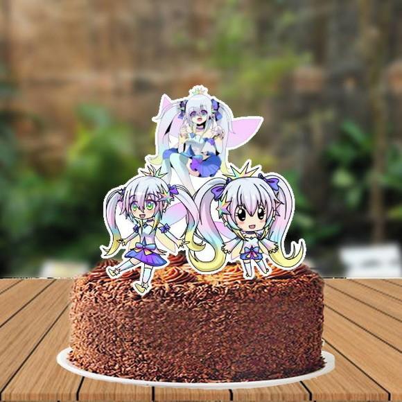 Topo de Bolo Gacha Studio - 3527 Arquivo Digital