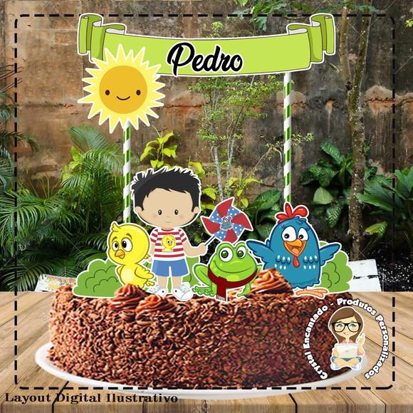 Topo de Bolo Galinha Pintadinha 02 -ref 0945 Arquivo Digital