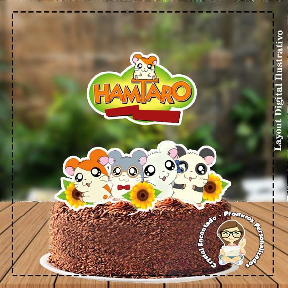 Topo de Bolo Hamtaro 01 - Ref 4045 Arquivo Digital