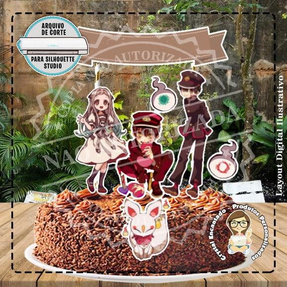 Topo de Bolo Hanako Kun - 2644 Arquivo Digital