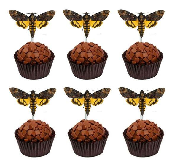 Topo de Bolo Hannibal e Topper Mariposa Arquivo Digital