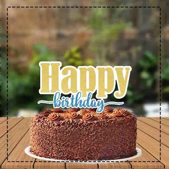 Topo de Bolo Happy Birthday - Ref 3734 Arquivo Digital