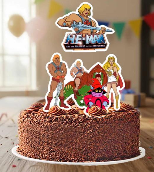 Topo de Bolo He Man - 6757 Arquivo Digital