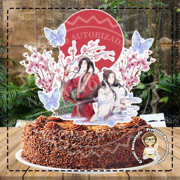 Topo de Bolo Heaven Blessing - Ref 3057 Arquivo Digital