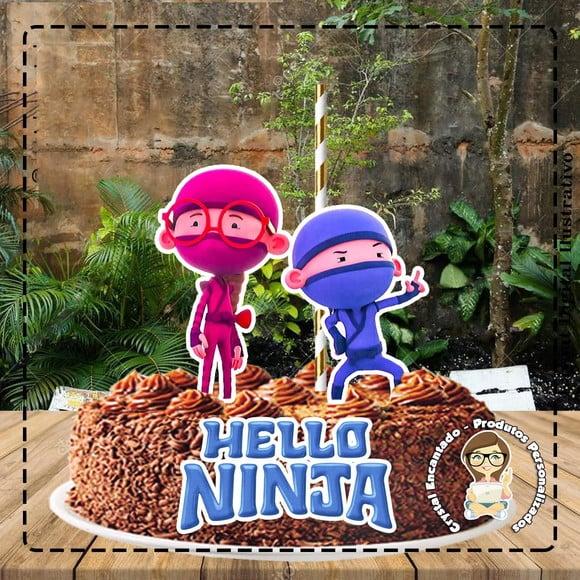 Topo de Bolo Hello Ninja - Ref 4151 Arquivo Digital