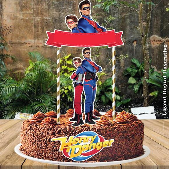 Topo de Bolo Henry Danger - 4200 Arquivo Digital