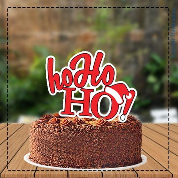 Topo de Bolo Hohoho - Ref 5334 Arquivo Digital