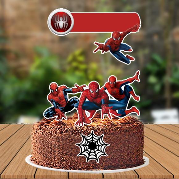 Topo de Bolo Homem Aranha - Ref 3229 Arquivo Digital