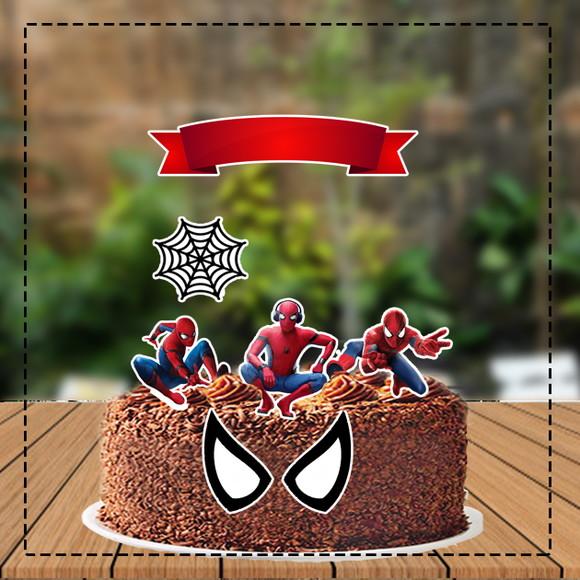 Topo de Bolo Homem Aranha - Ref 4104 Arquivo Digital
