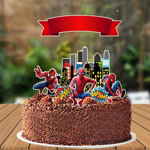 Topo de Bolo Homem Aranha - Ref 4103 Arquivo Digital
