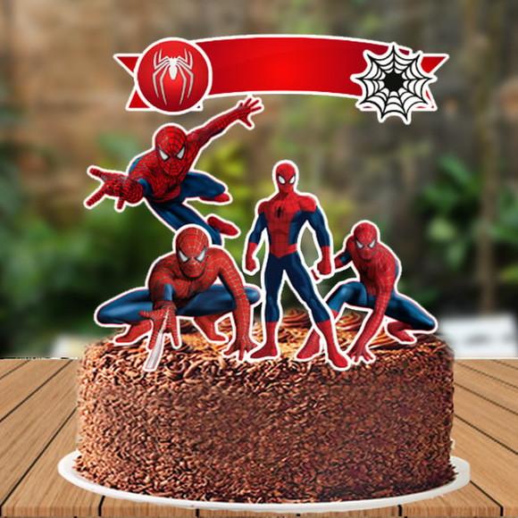 Topo de Bolo Homem Aranha - Ref 4108 Arquivo Digital