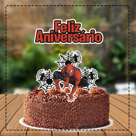Topo de Bolo Homem Aranha 00 - Ref 4100 Arquivo Digital