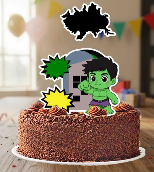 Topo de Bolo Hulk - 6739 Arquivo Digital