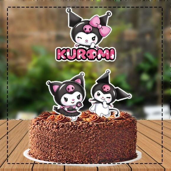 Topo de Bolo Kuromi - Ref 5473 Arquivo Digital
