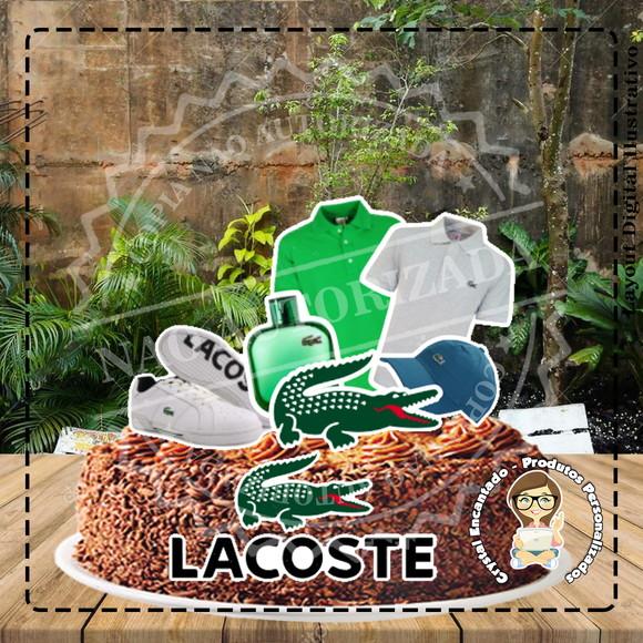 TOPO DE BOLO LACOSTE - REF 2941 ARQUIVO DIGITAL