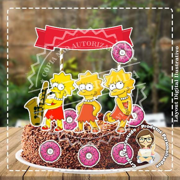 Topo de Bolo Lisa Simpsons - Ref 2723 Arquivo Digital
