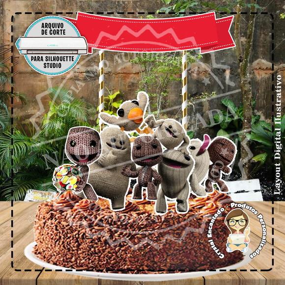 TOPO DE BOLO LITTLE BIG PLANET - REF 2673 ARQUIVO DIGITAL