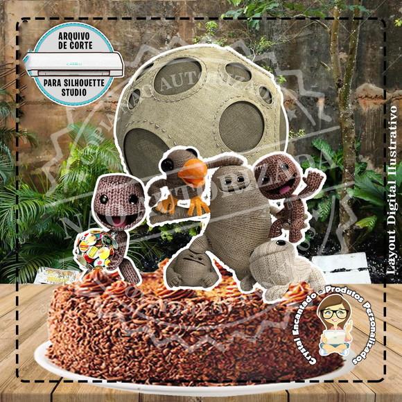 TOPO DE BOLO LITTLE BIG PLANET - REF 2674 ARQUIVO DIGITAL