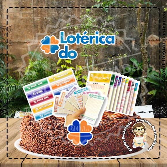 TOPO DE BOLO LOTERICA - REF 3012 ARQUIVO DIGITAL