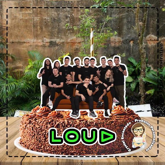 Topo de Bolo Loud - Ref 4301 Arquivo Digital