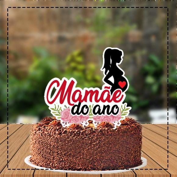 Topo de Bolo Mamãe do Ano - 4169 Arquivo Digital