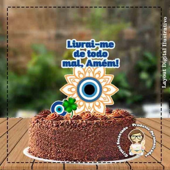 Topo De Bolo Mandala - Ref 3814 Arquivo Digital