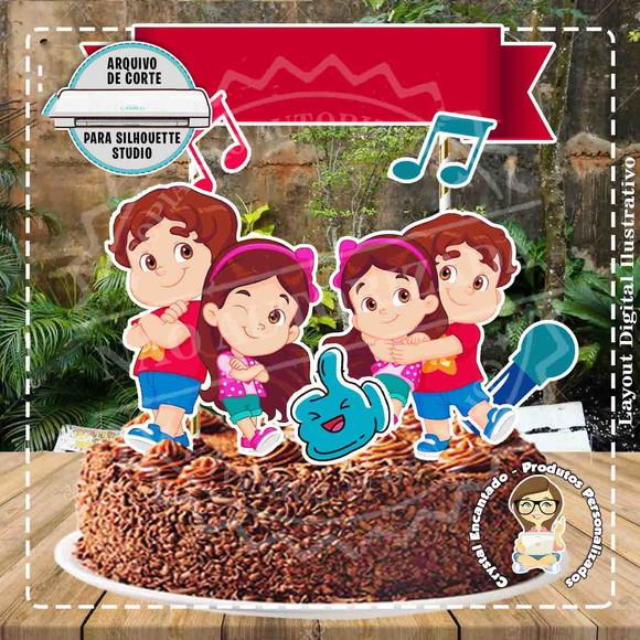 TOPO DE BOLO MARIA CLARA E JP - REF 2522 ARQUIVO DIGITAL