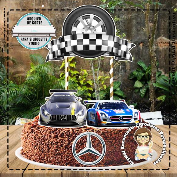 Topo de Bolo Mercedes - Ref 0917 Arquivo Digital