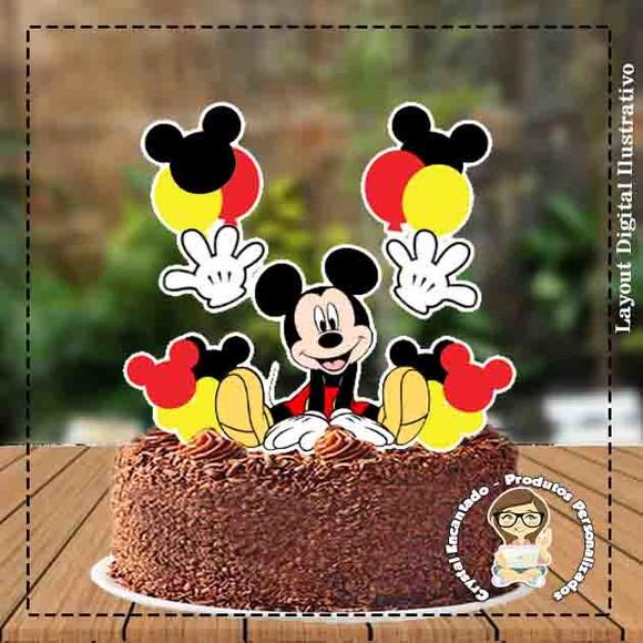 TOPO DE BOLO MICKEY - REF 3563 ARQUIVO DIGITAL