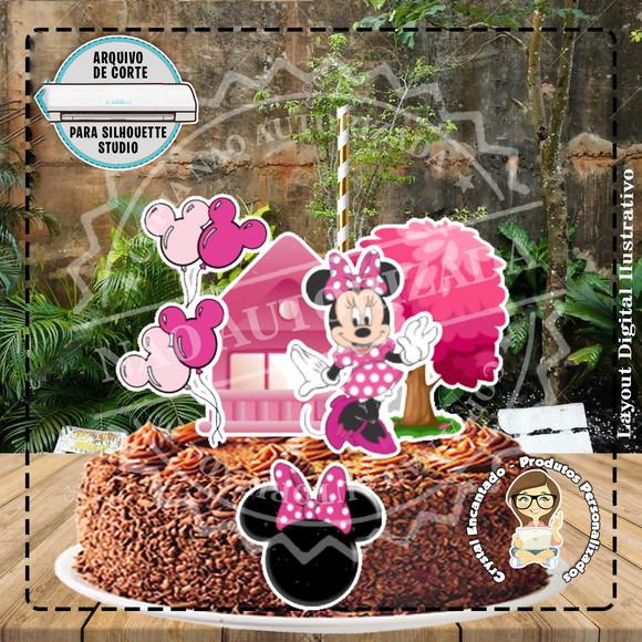 TOPO DE BOLO MINNIE MOUSE - REF 2688