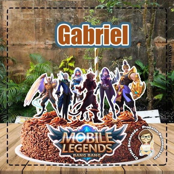 Topo de Bolo Mobile Legends - Ref 4443 Arquivo Digital