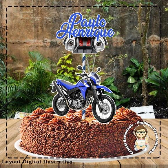 Topo de Bolo Moto Tenere - Ref 4469 Arquivo Digital