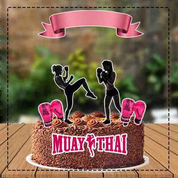 TOPO DE BOLO MUAY THAI REF 3739 - ARQUIVO DIGITAL