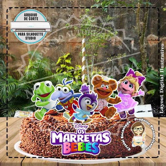 Topo de Bolo Muppets Baby - Ref 4509 Arquivo Digital