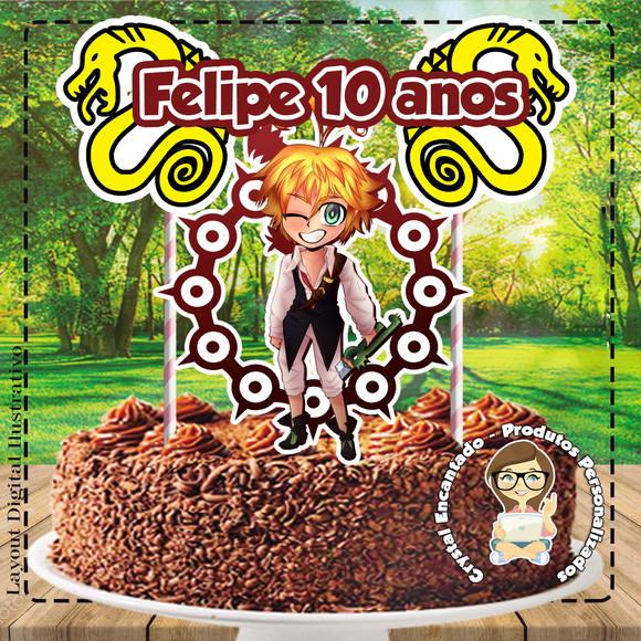 Topo de Bolo Nanatsu - 2636 Arquivo Digital