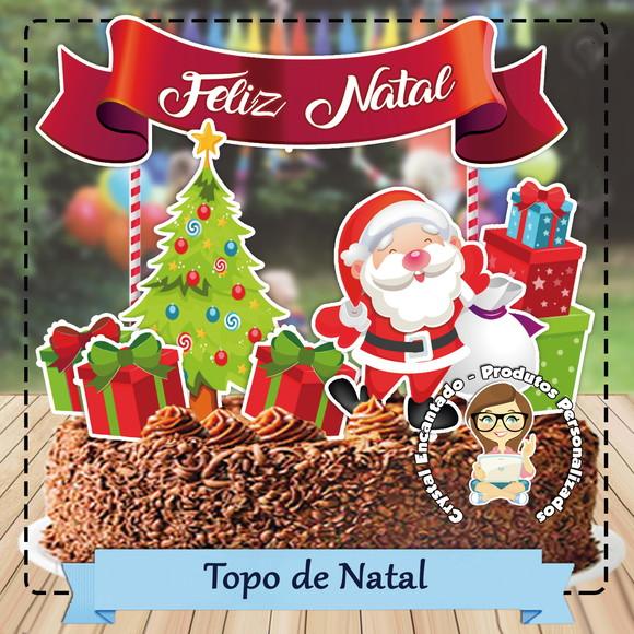 Topo de Bolo Natal - 4575 Arquivo Digital