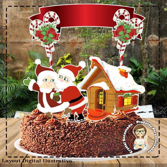 Topo de Bolo Natal - 4577 Arquivo Digital
