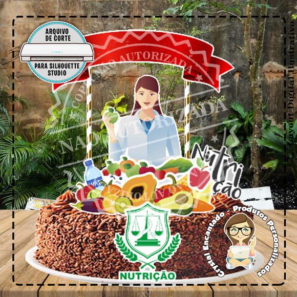 TOPO DE BOLO NUTRICIONISTA - REF 2601 ARQUIVO DIGITAL