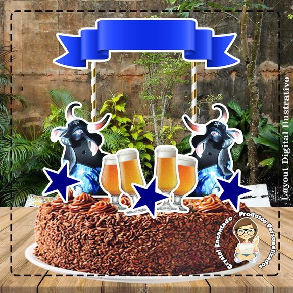 Topo de Bolo Parintins Caprichoso - 4631 Arquivo Digital