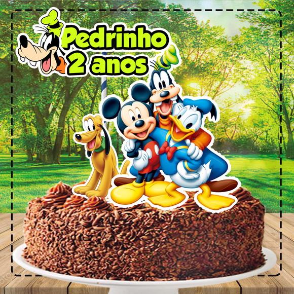 Topo de Bolo Pateta e Amigos - Ref 1399 Arquivo Digital