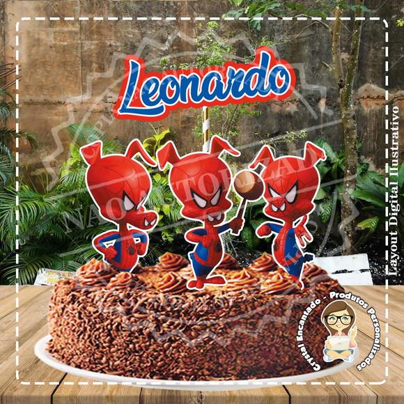 Topo de Bolo Pig Spider Man 02 - Ref 4216 Arquivo Digital