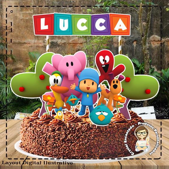 Topo de Bolo Pocoyo - 4726 Arquivo Digital