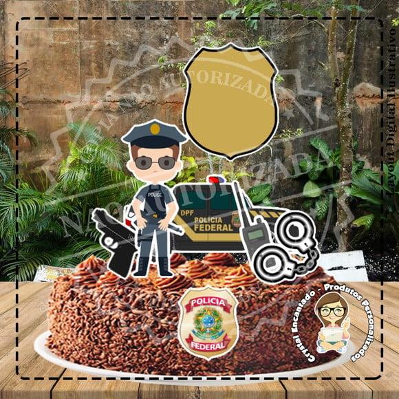 Topo de Bolo Policia Federal - Ref 3029 Arquivo Digital